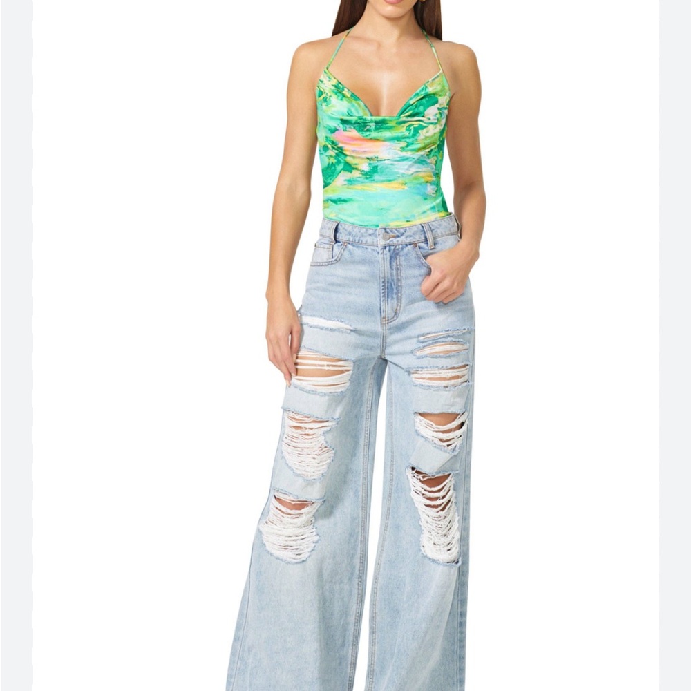 AFRM Alayna cowl neck body suit